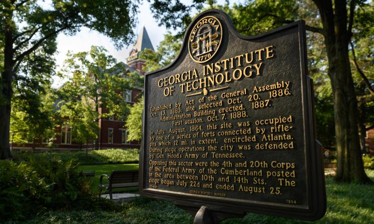 Georgia Institute of Technology Placard