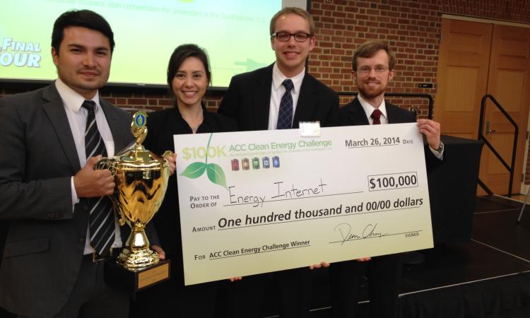 Georgia Tech's winning team at the 2014 ACC Clean Energy Challenge