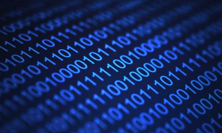 Cybersecurity Binary Code