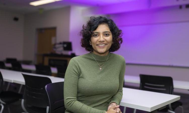 Divya Mahajan, an assistant professor in the School of Computer Science and the School of Electrical and Computer Engineering