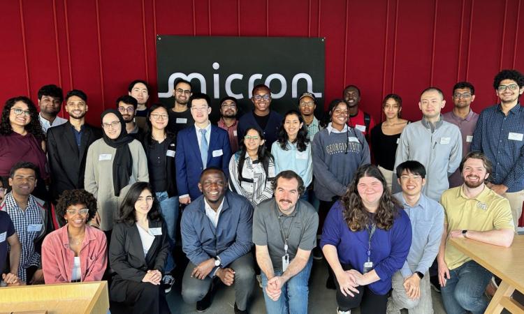 Members of ECE GSO visiting the Micron Atlanta office. 