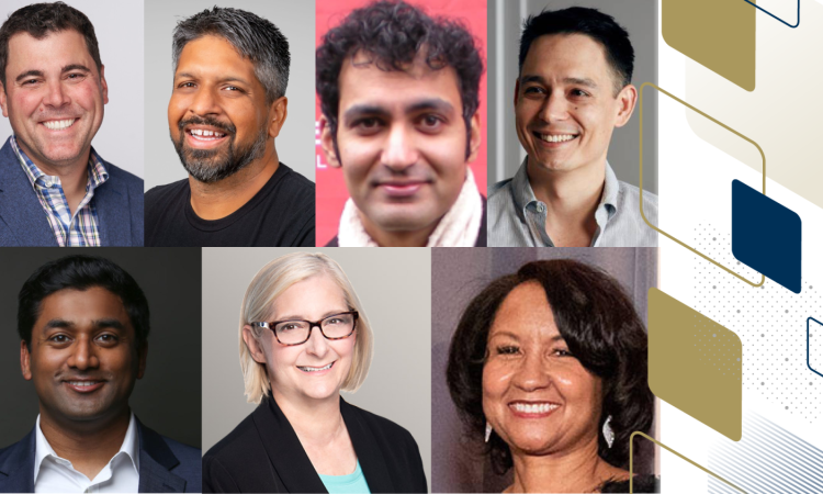 Graphic featuring the new board members