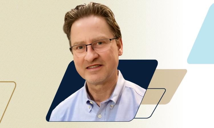 Graphic with headshot of Professor John Cressler