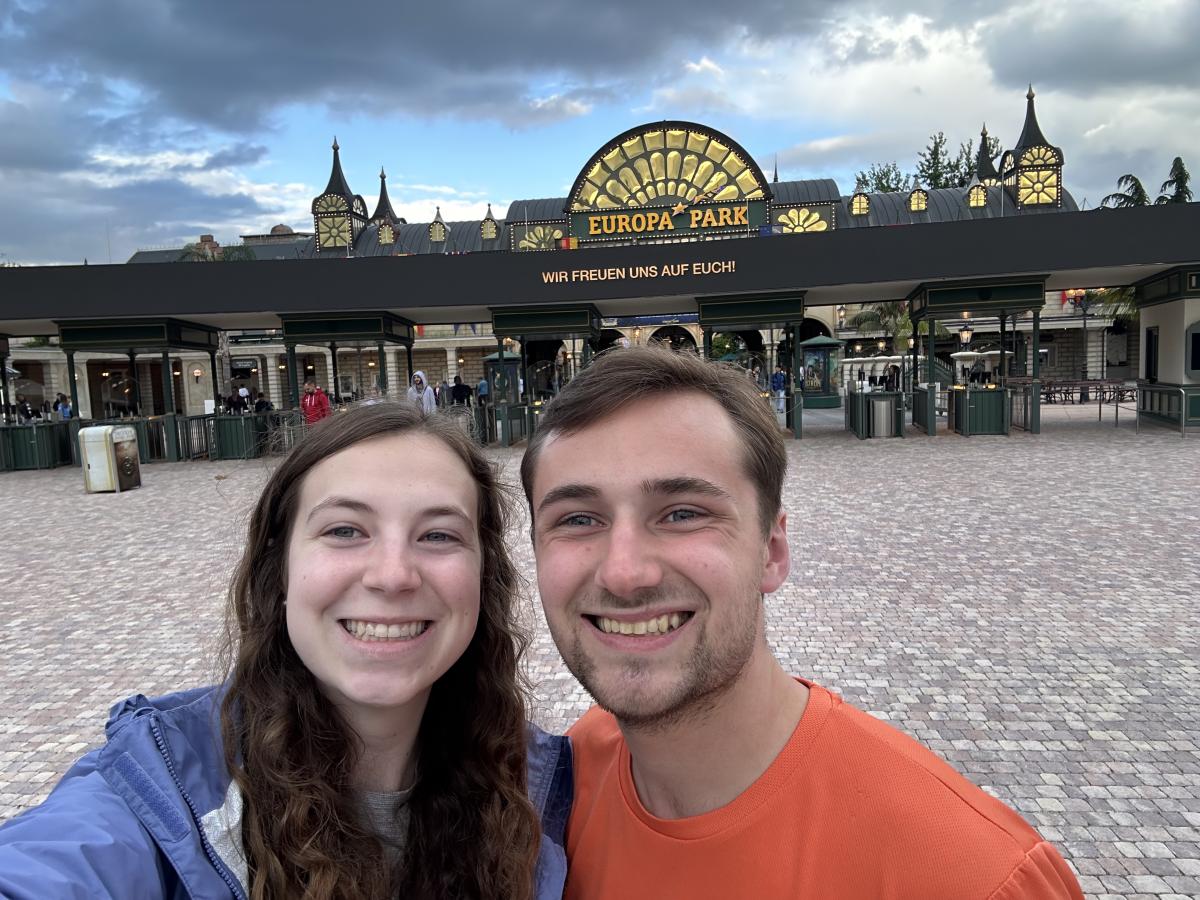 Jennifer and Carson visiting Europa Park