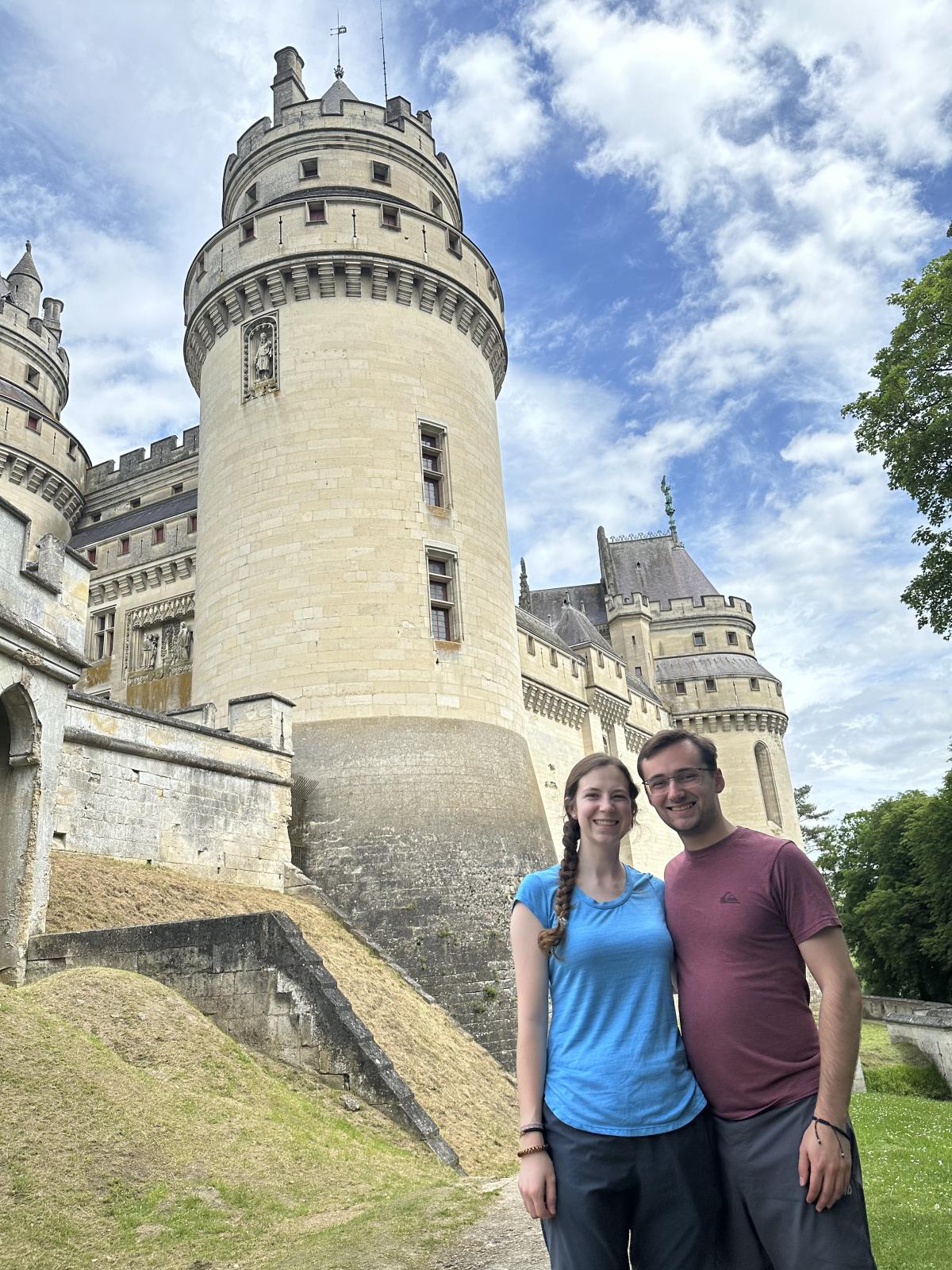 Wolfe visting Pierrefonds Castle