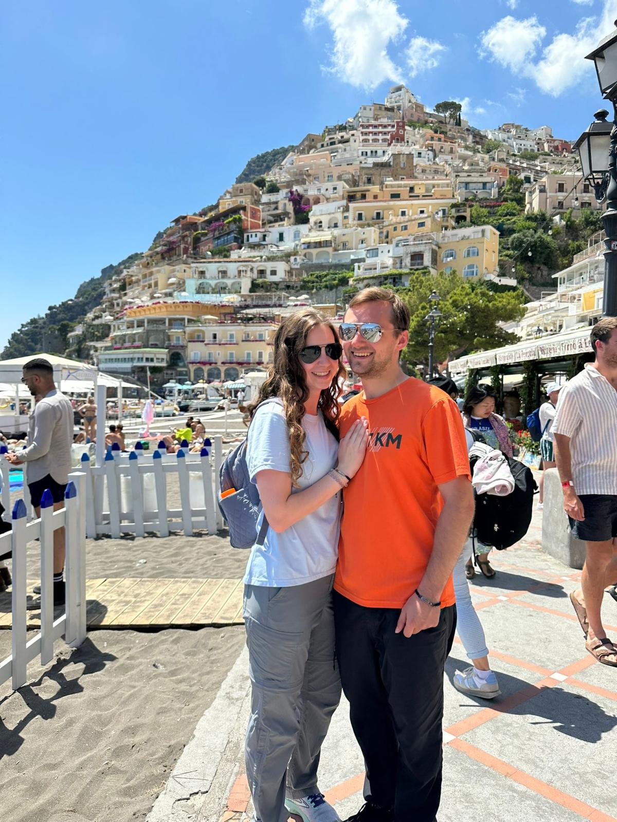 Wolfe and Carson in Positano