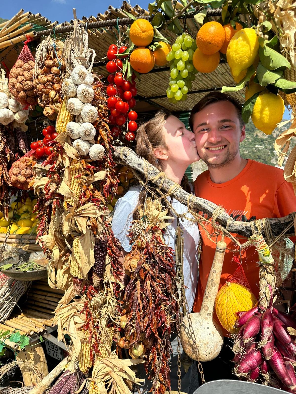 Wolfe and Carson in Positano