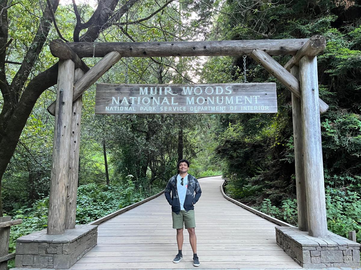 Shikhar at a national park 