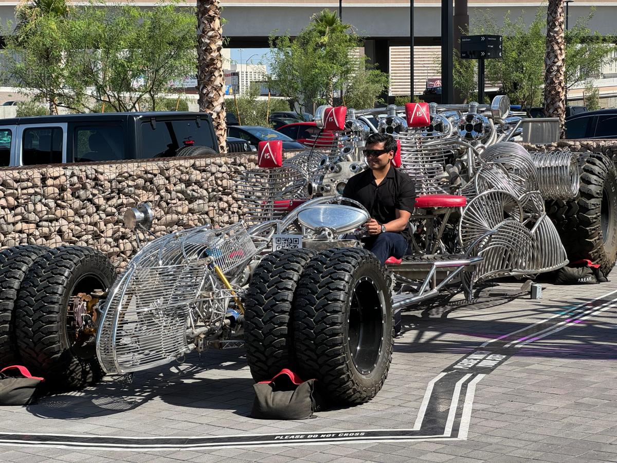 Shikhar visiting the SEMA show in Las Vegas