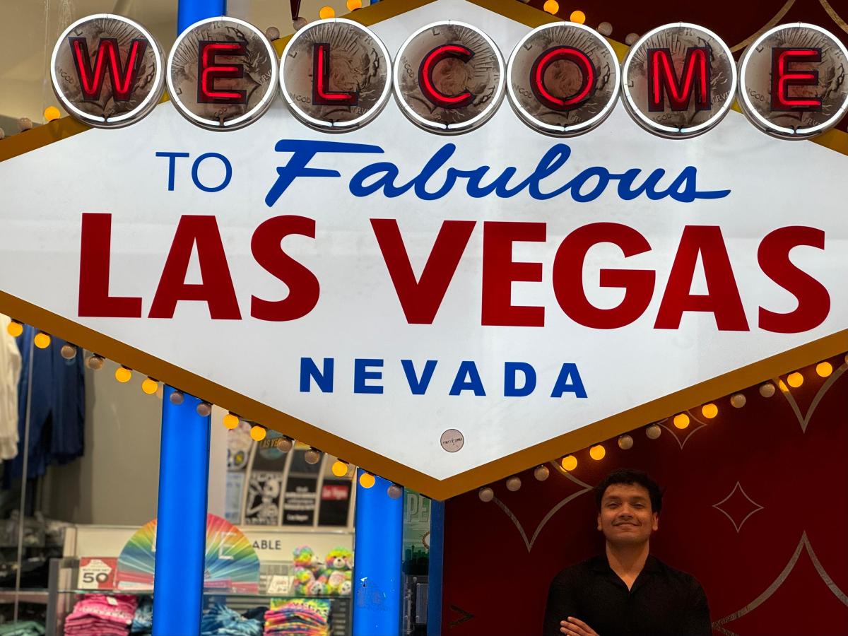 Shikhar visiting Vegas.