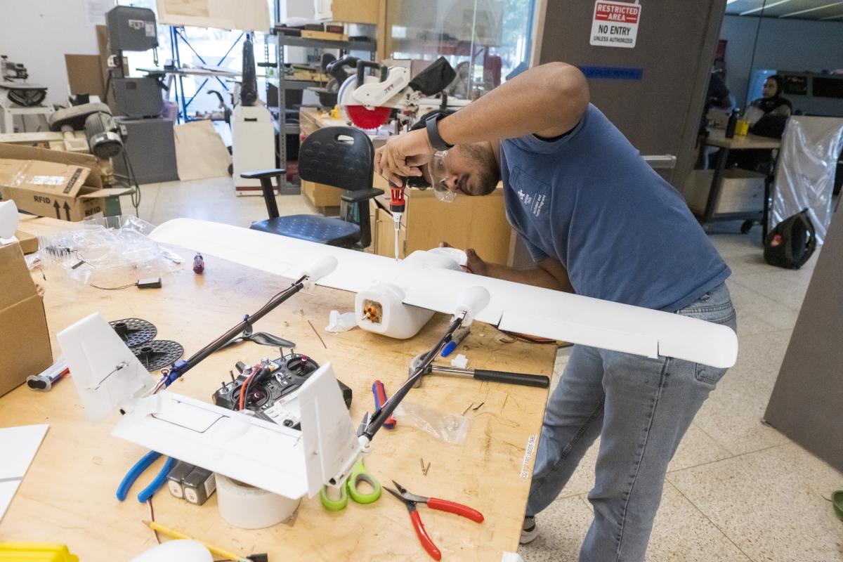 Students making in the HIVE