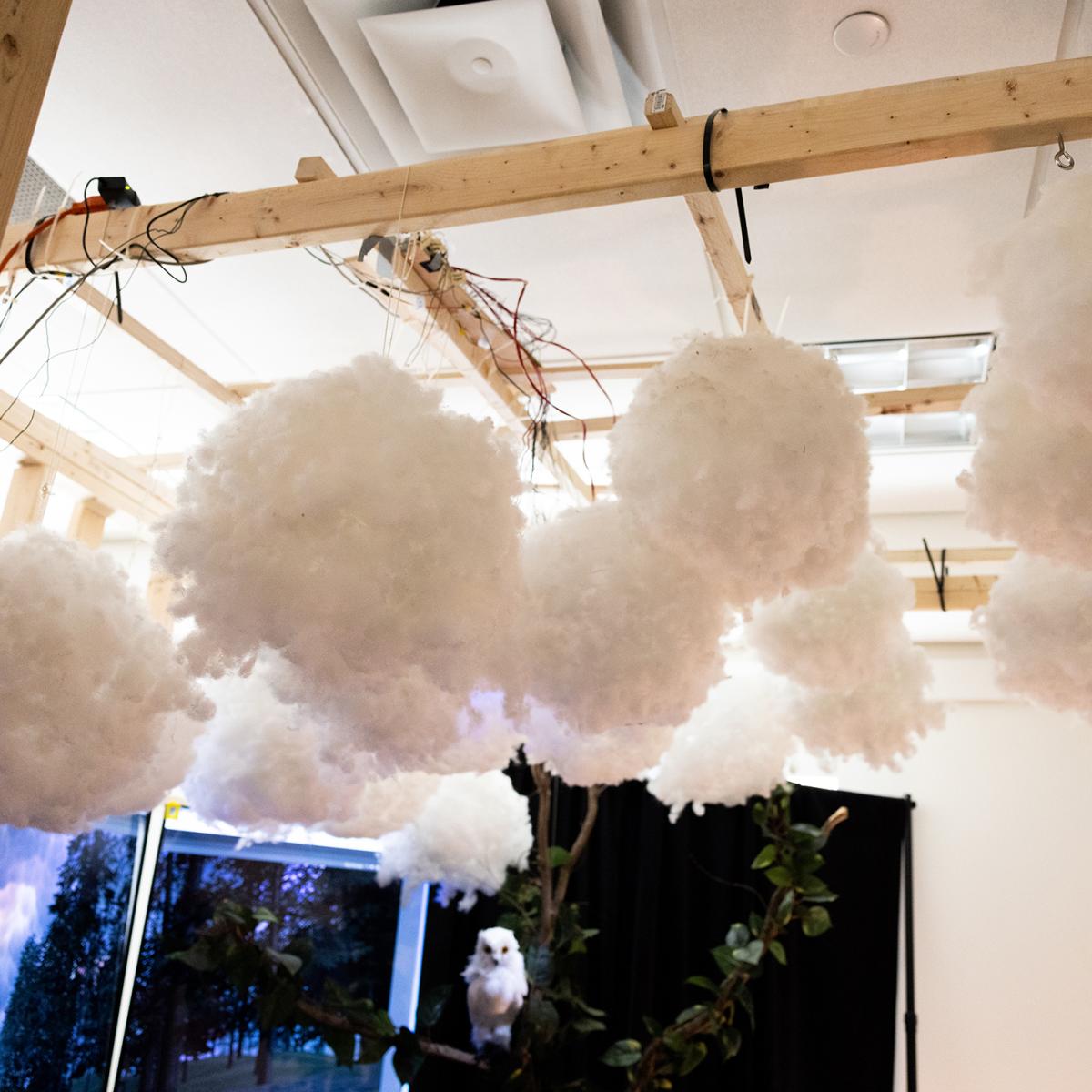 Clouds from part of the exhibit