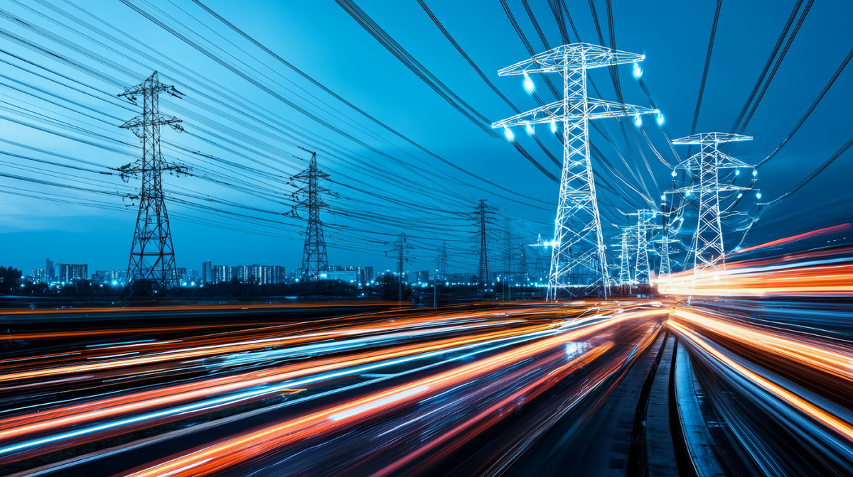 Stock photo of power grid