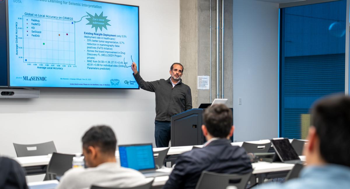 Ghassan AlRegib presenting