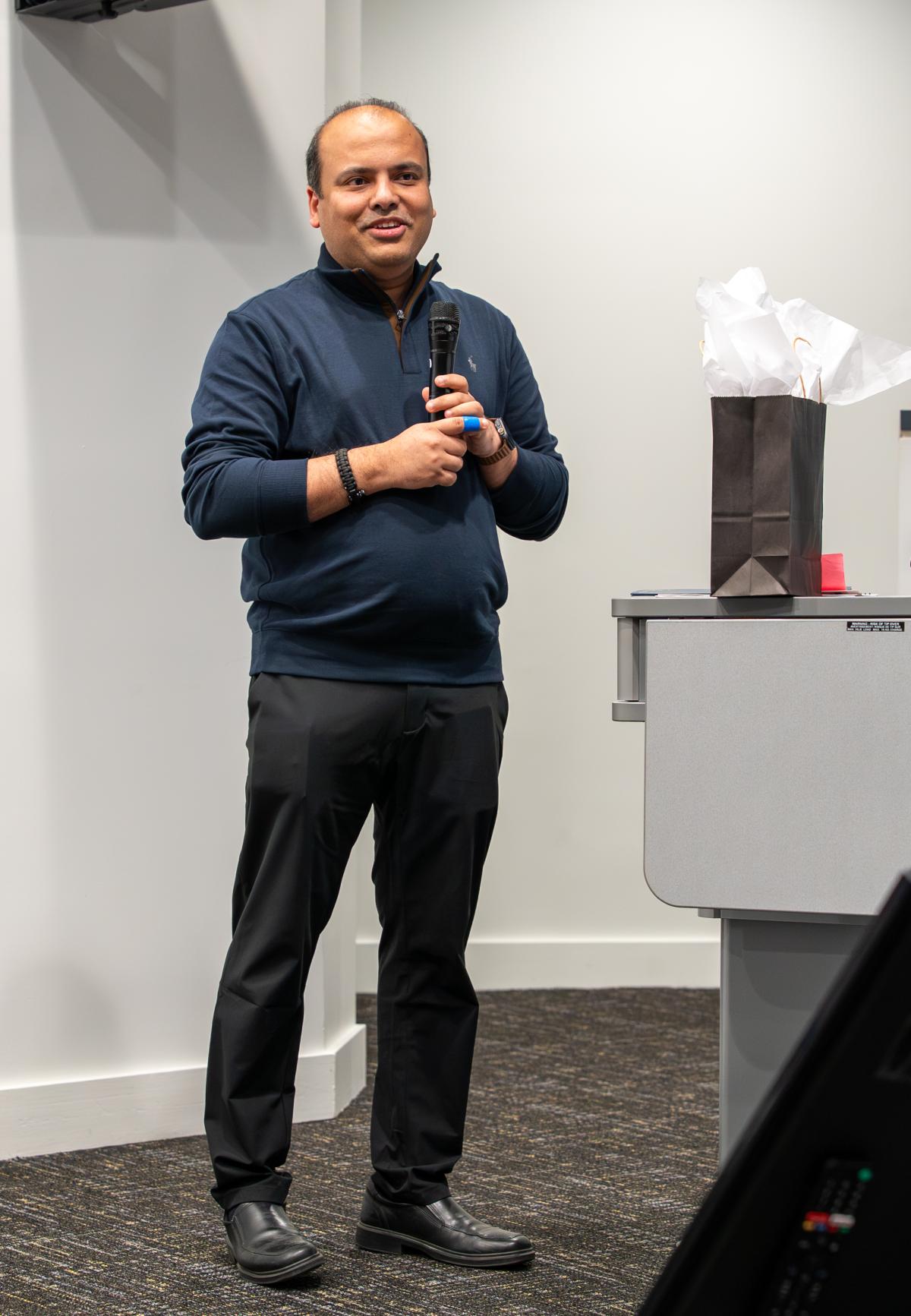 Arijit Raychowdhury at the 2026 CoCoSys Annual Review