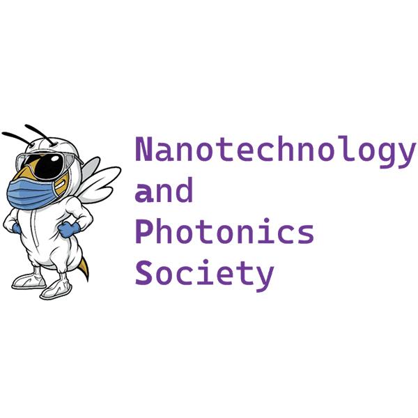Cartoon image of GT's bee mascot, Buzz, in a clean room scrubs