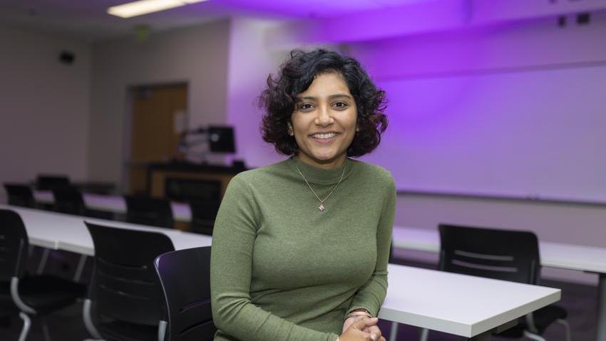 Divya Mahajan, an assistant professor in the School of Computer Science and the School of Electrical and Computer Engineering