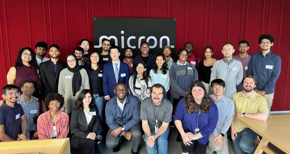 Members of ECE GSO visiting the Micron Atlanta office.