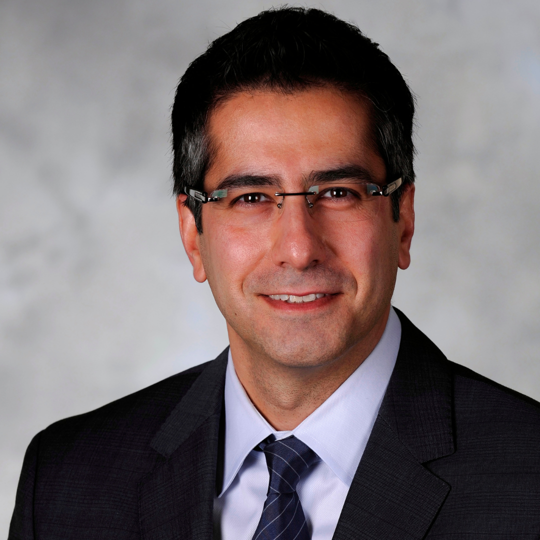 A picture of Farrokh Ayazi smiling