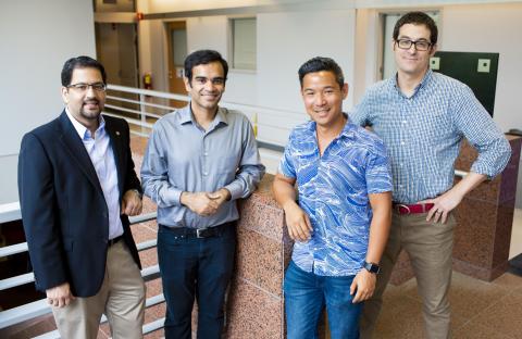 Georgia Tech/Emory research team: Muhannad Bakir, Muneeb Zia, Bryce Chung, and Sam Sober 