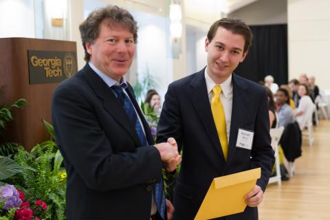 Kenneth Marino with CoE Associate Dean Larry Jacobs