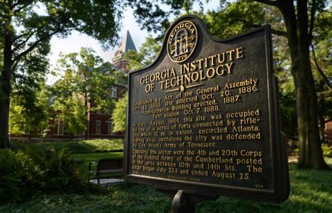 Georgia Institute of Technology Placard