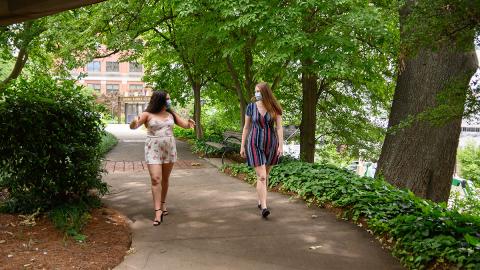 Students Taking a Walk