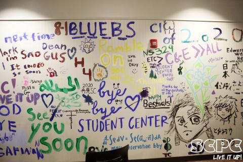 Student farewell painting in Tech Rec Student farewell painting in Tech Rec