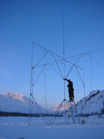 Antenna installation for WALDO