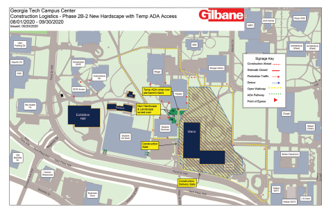 Campus Center Construction Impacts - August 2020