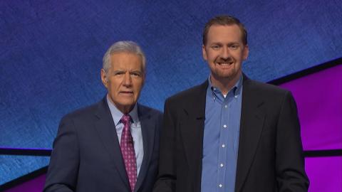 Jay Sexton with Alex Trebek