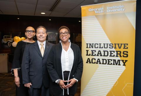 Cheryl Cofield, Archie Ervin, and Pearl Alexander at the 2020 Inclusive Leaders Academy kickoff