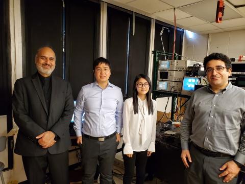 Georgia Tech ECE researchers Ali Adibi, Tianren Fan, Xi Wu and Ali A. Eftekhar (left to right)