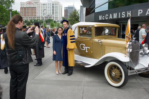 PhD Graduate at Commencement