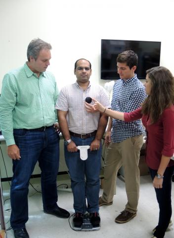 Inan Research Laboratory members - Omer Inan, Abdul Qadir Javaid, Andrew Carek, and Hazar Ashouri