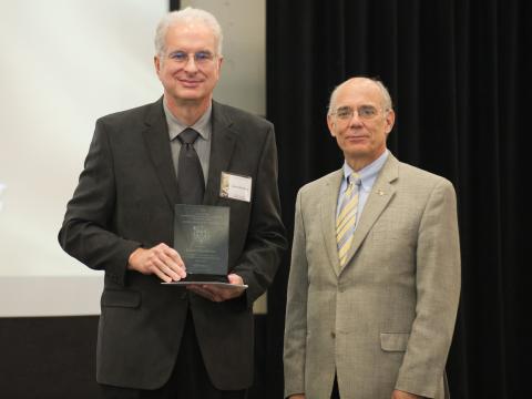 James Hamblen with Georgia Tech Provost Rafael Bras