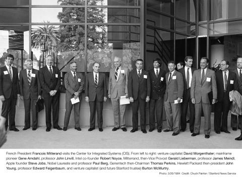 Jim Meindl - Francois Mitterrand visit at Stanford