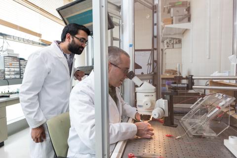 Lead researcher Yogi Patel and principal investigator Robert Butera