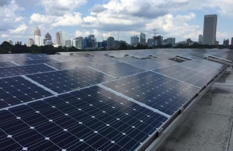 Photovoltaic panels at Georgia Tech