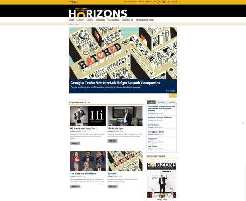 New Research Horizons website New Research Horizons website