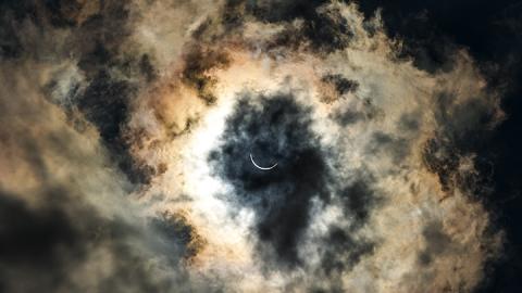 The Eclipse from Campus