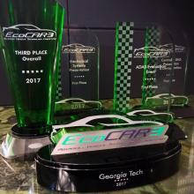 EcoCAR 3 awards won by Georgia Tech team