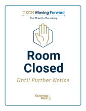Tech Moving Forward: Room Closed Sign